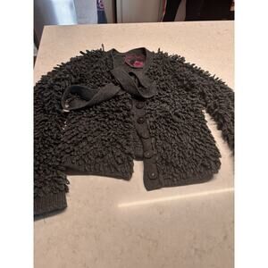 Twelve By Twelve Carpet Rug Cropped Sweater With Tie And Snap